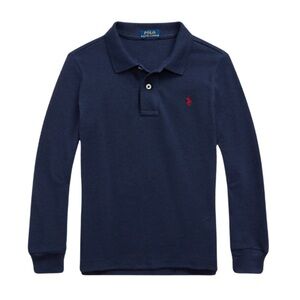 Polo Ralph Lauren Boys Long Sleeve Cotton Jersey Tee — Vintage Navy — Size 7